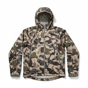 Killik K-Series Softshell Hunting Jacket K-1 Camo Hooded Full Zip Mens M